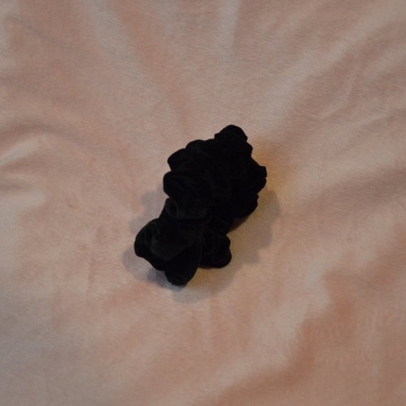 Black Velvet Scrunchie - Picture 2 of 5
